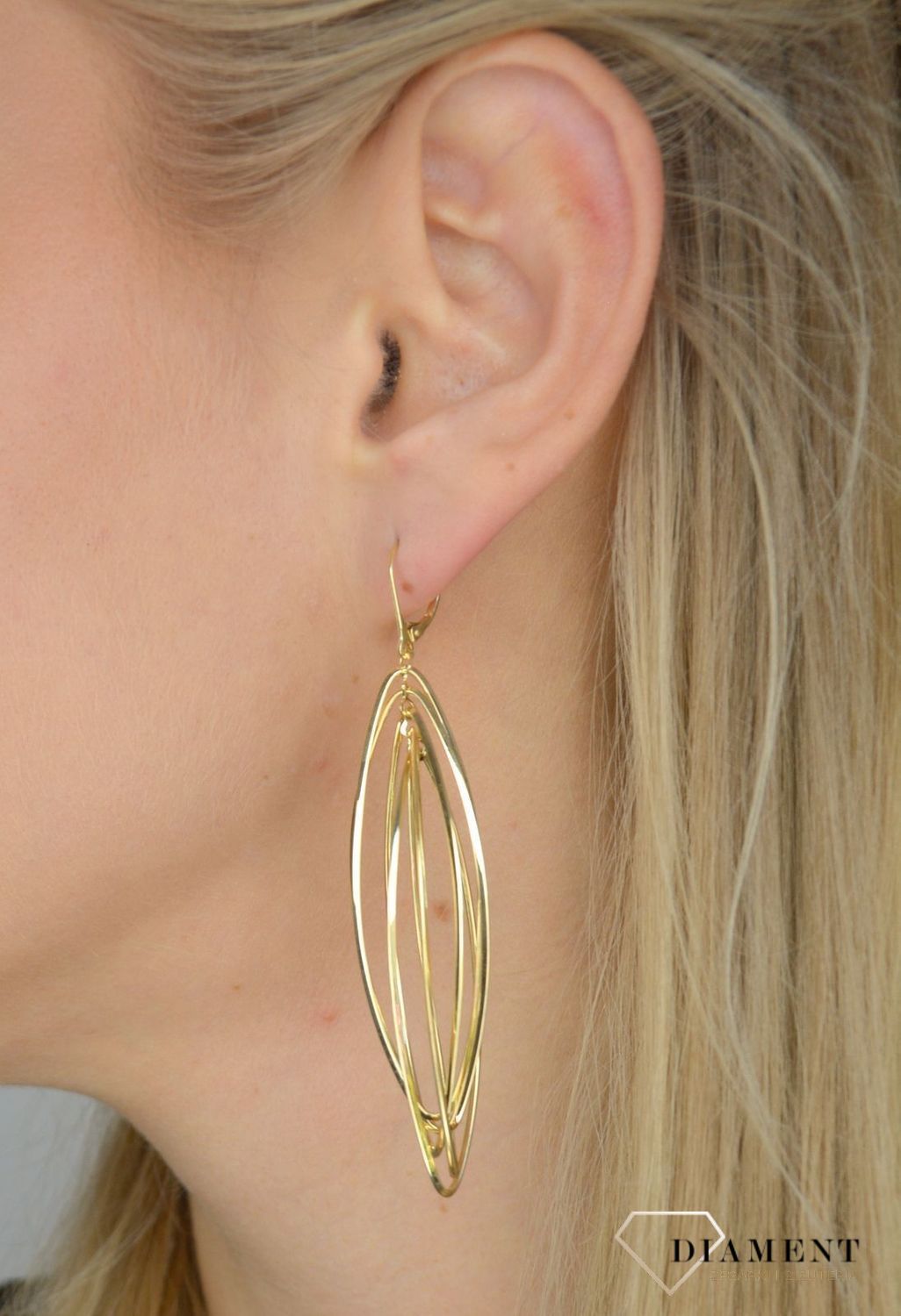 Złote kolczyki 585 bankietowe DIA-KLC-C5LBLAS-377-YM OR204623.jpg